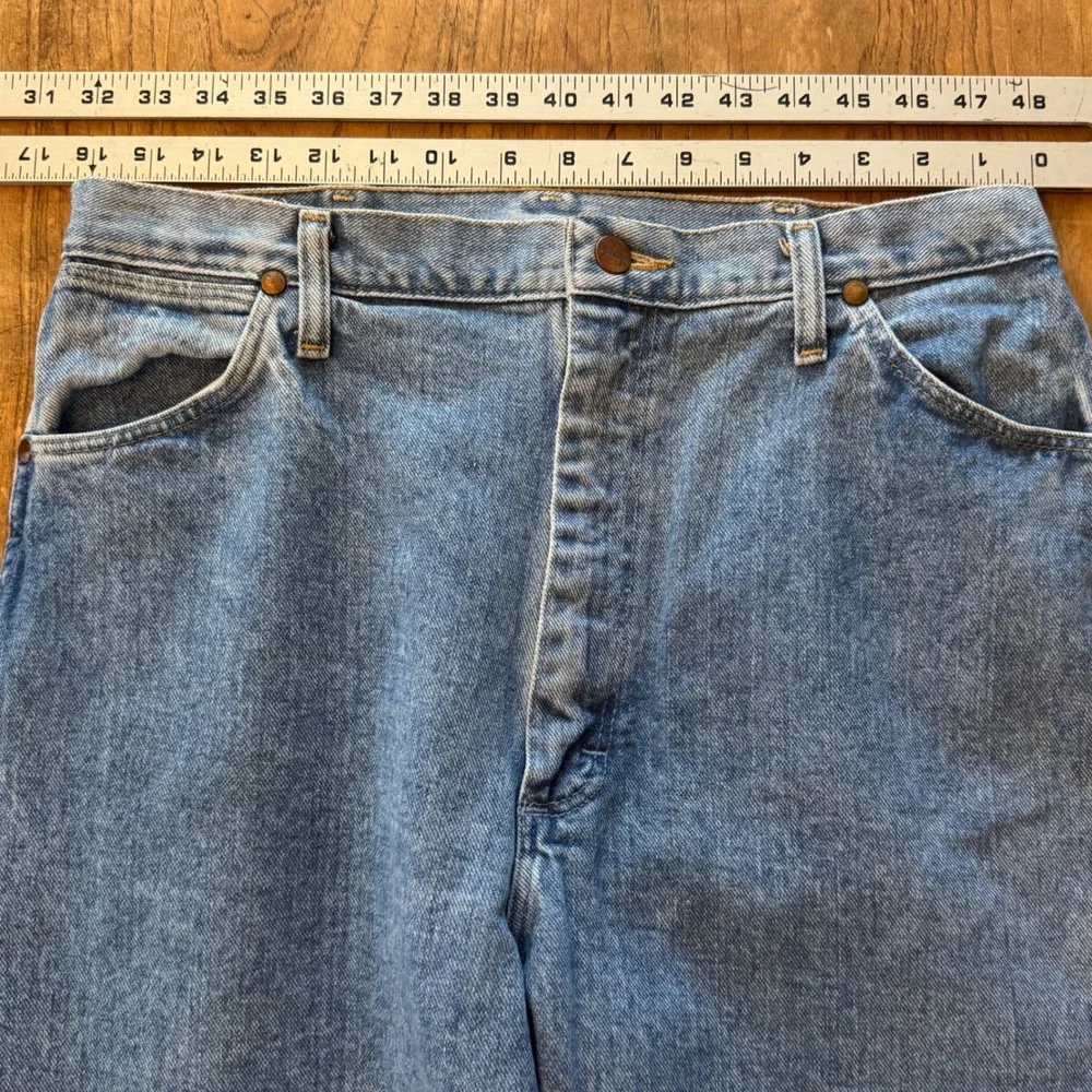USA 80s Vintage Wrangler Bareback Women's Jeans Light‎ Wash Denim